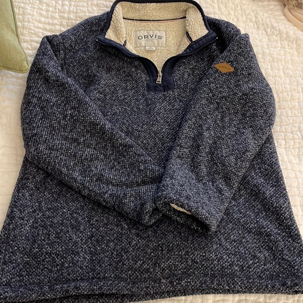 Orvis men’s Sherpa lined quarter zip